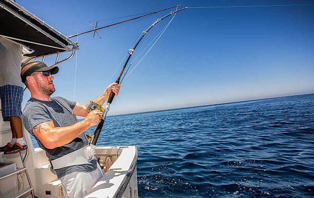 Young Man Deep Sea FishingYoung Man Deep Sea Fishing